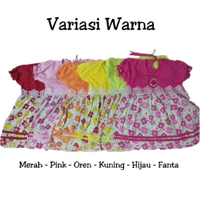 Dress rok YLIN Flowers Renda anak bayi SNI