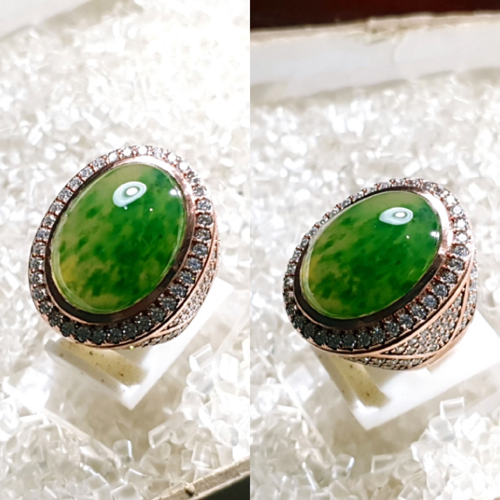 BATU LUMUT HIJAU TUA TOTOL GERIMIS  KODE2538