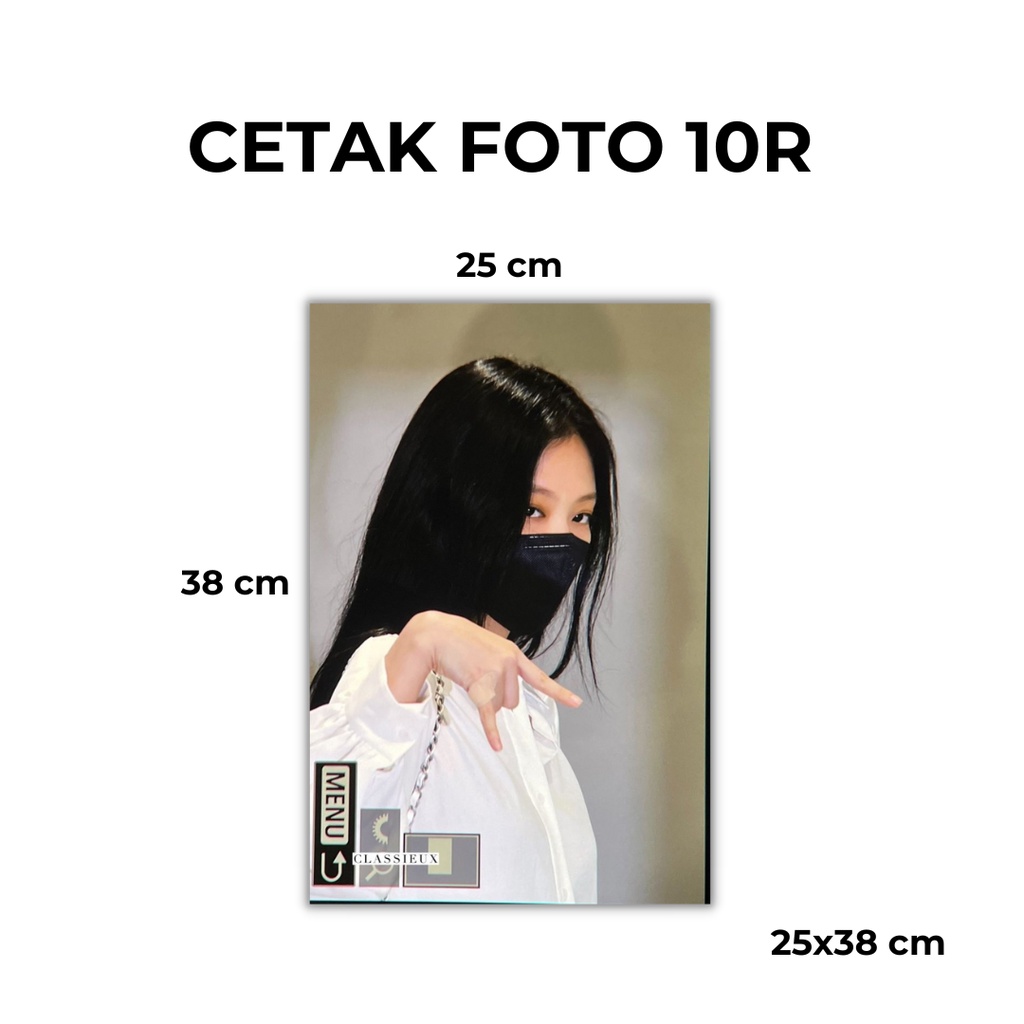 [10R] Cetak Pas Foto Ukuran 10R Murah Custom Foto