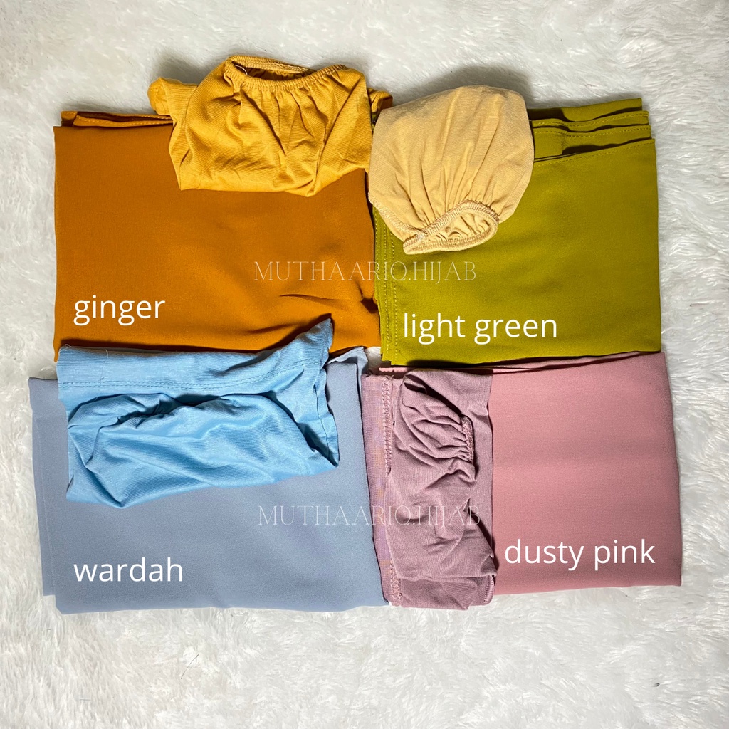 Pashmina Inner 2in1 Premium|| Pashmina Instan Ceruty Babydoll Premium