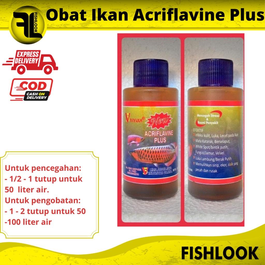 Obat Ikan Acriflavine Plus Obat Kuning