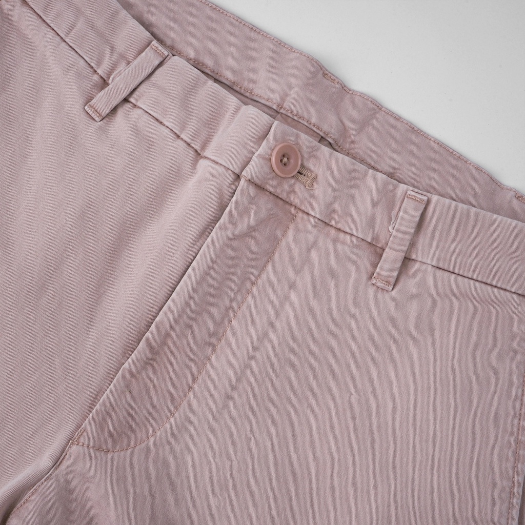 Celana Chino Pria UNQL Long Chinos Stretch Super Slim Peach