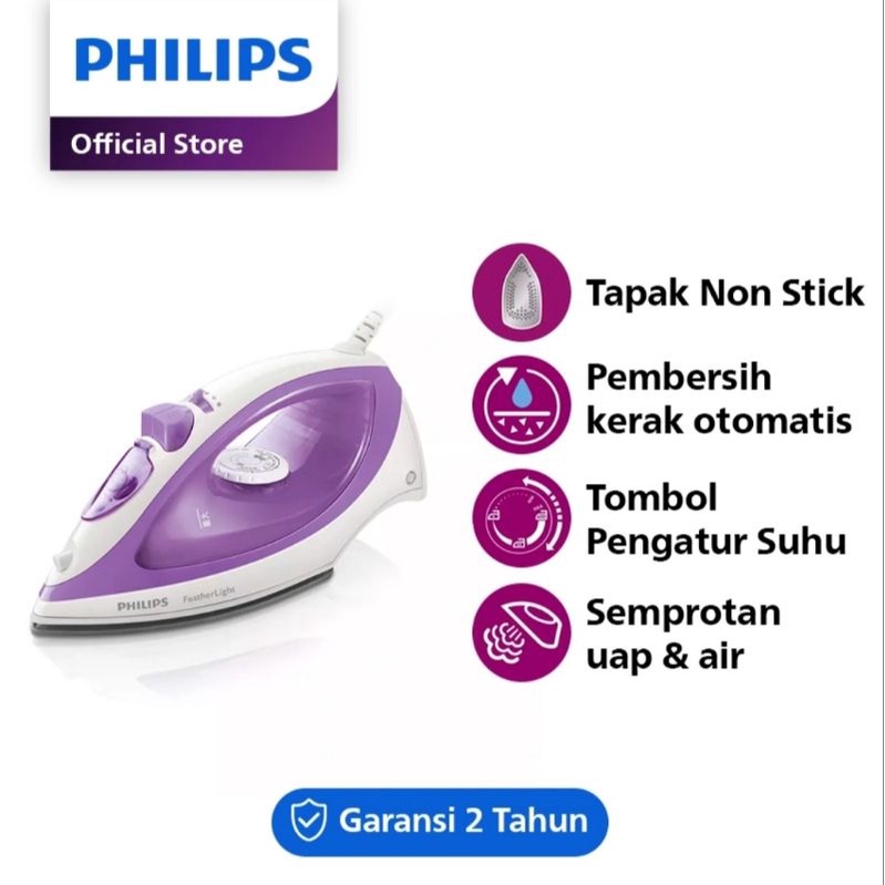 Setrika Uap Philips GC 1418 Original - Steam Iron Diva GC1418