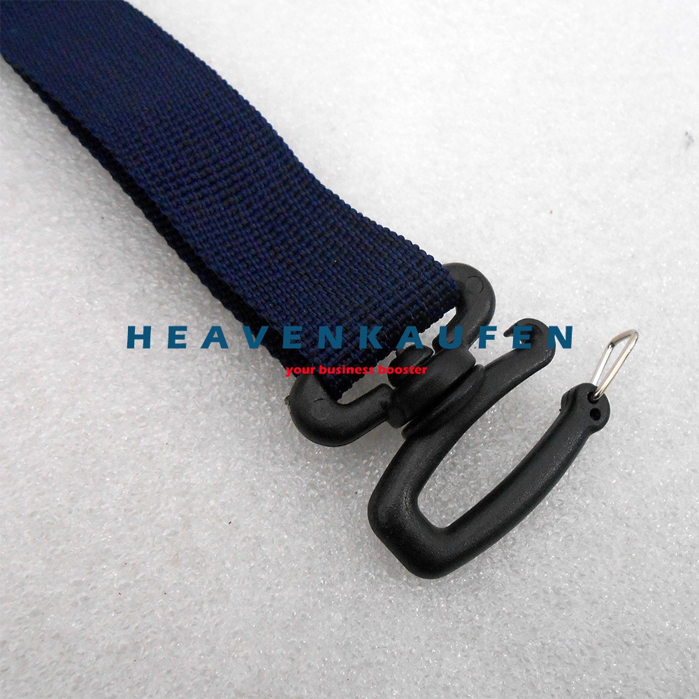 Strap Tas Tali Selempang Slempang Tas Pria Lebar 2,5 cm Warna Biru Navy Dongker Kait Bentuk Huruf S