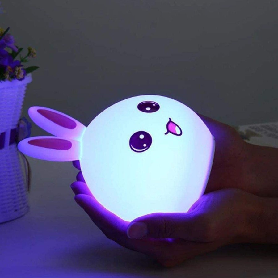 Lampu Tidur Lucu Silicone Lamp Led RGB Light Rechargeable Lampu Kado Ulang Tahun Lampu Anak