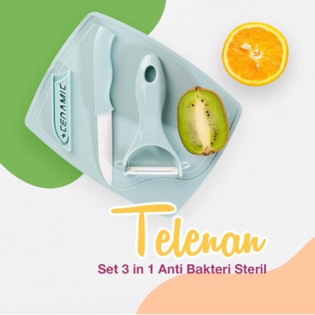 TALENAN KERAMIK PISAU SET 3 IN 1