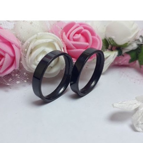 cincin Titanium couple ukiran nama