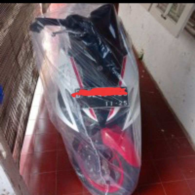 Cover Motor Transparan ARAGON Sarung Motor Bening Selimut Plastik Tutup 100% Waterproof Anti Air