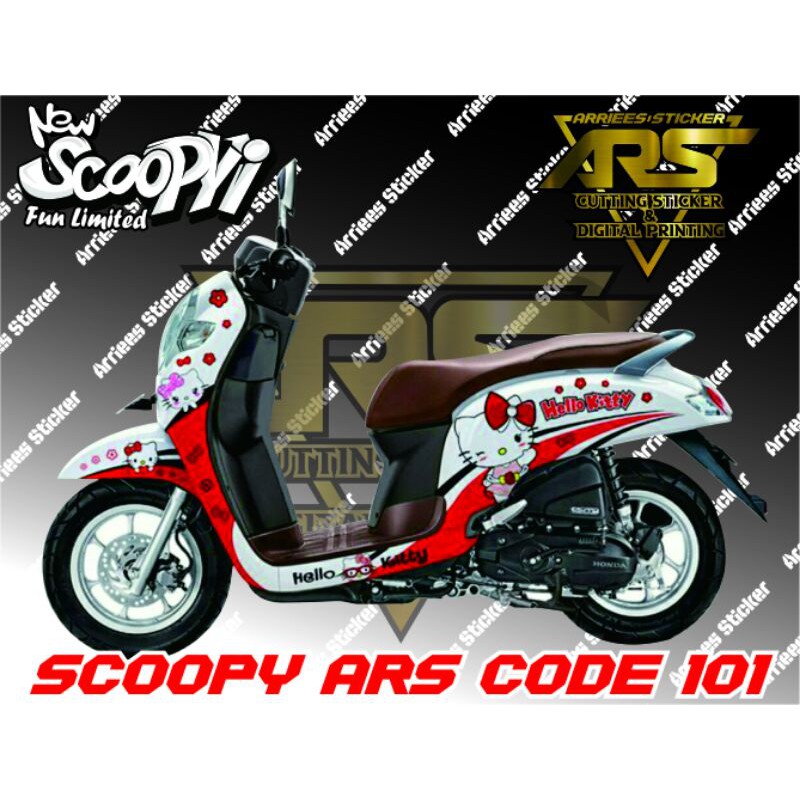 DECAL SCOOPY FULL BODY - STICKER SCOOPY 2017-2020