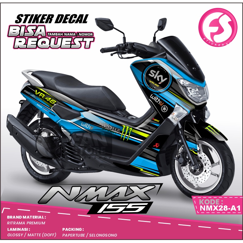 Sticker Nmax Full Body Decal Nmax 2019 Full Body Dekal Nmax Striping Nmax 155 2019 - Kode NMX28