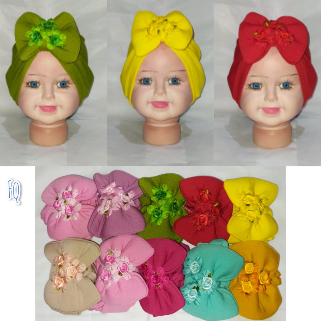 Turban Bayi//Turban Anak//Turban Baby Pita 0-1th