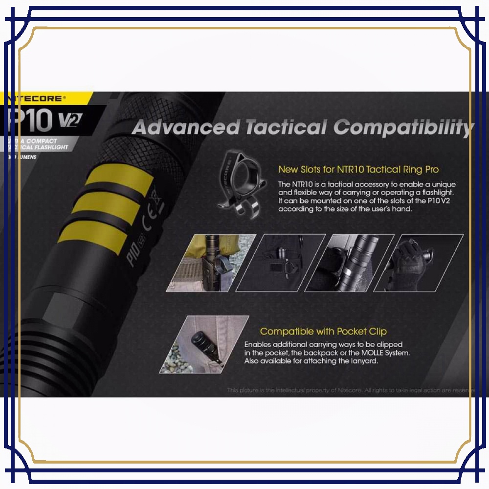 Senter LED CREE XP-L2 V6 1100 Lumens - P10 V2