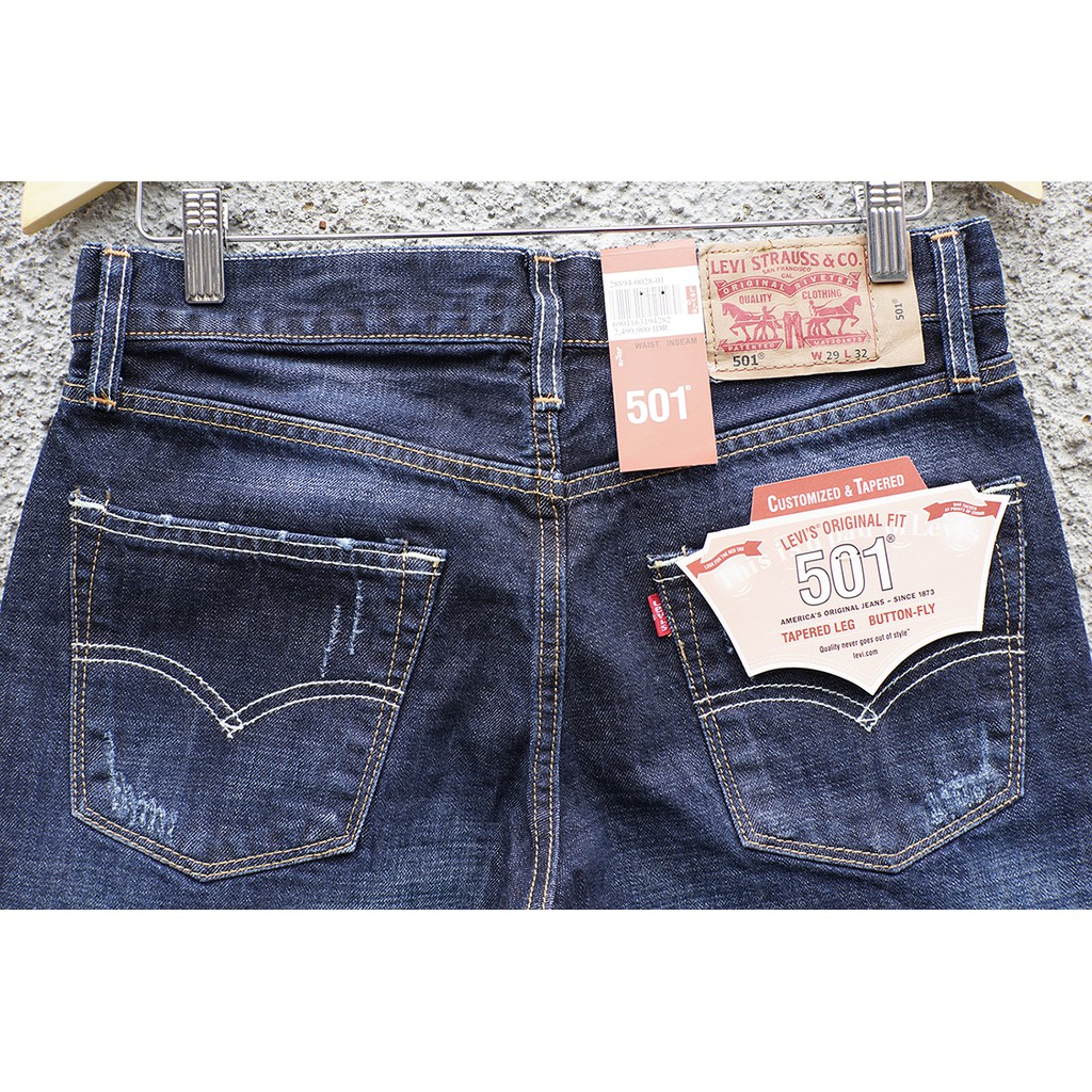 LEVI'S 501 - Jeans Pendek Blue Wash | Made in Japan 03