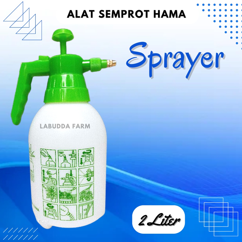 Alat Semprot Rumput - Hand Sprayer 2 Liter Semprot Hama Bunga Dan Semprot Tanaman - Perlengkapan - Semprotan Hama - Botol Sprayer - Alat Semprot Hama - Botol Semprot Tanaman - Hand Sprayer 2 Liter - Semprot Hama -  Alat Penyemprot Hama - Penyemprot Hama