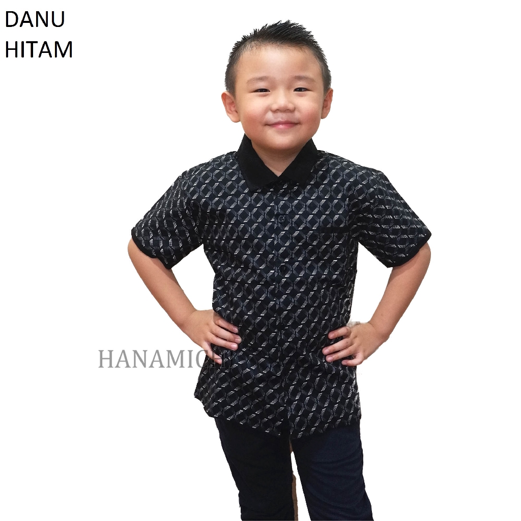 Hanamichi DANU Baju Kemeja Anak Lengan Pendek