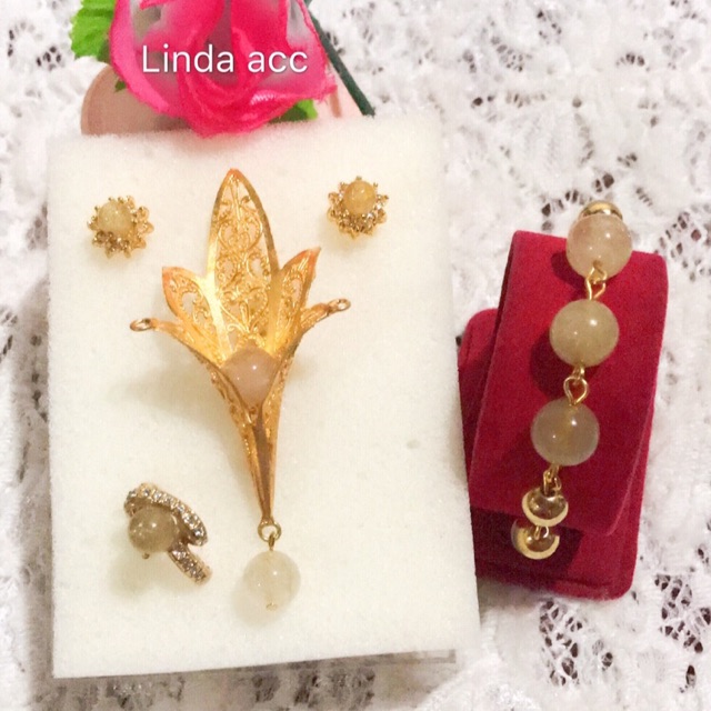 set permata rambut sedana bros rambut sedana 8