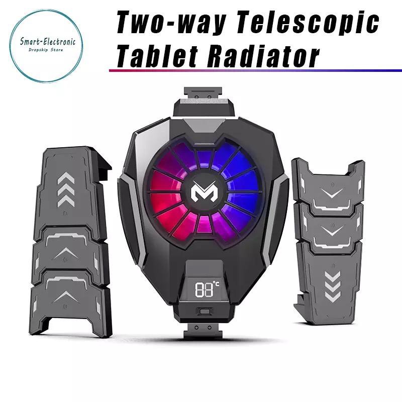 Universal Kipas Angin Hp Kipas Hp Gaming for Tablet Memo DL05 Cooling Pad Hp Gaming Mobile Phone Cooling Fan Radiator Turbo Hurricane Game Cooler Pad LED Tablet Phone Cool Heat Sink For IPhone Vivo samsung xiaomi ipad