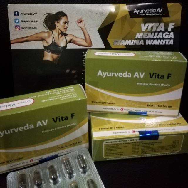 Ayurveda AV, Av Vita F herbal untuk keputihan, kista dan kesuburan wanita