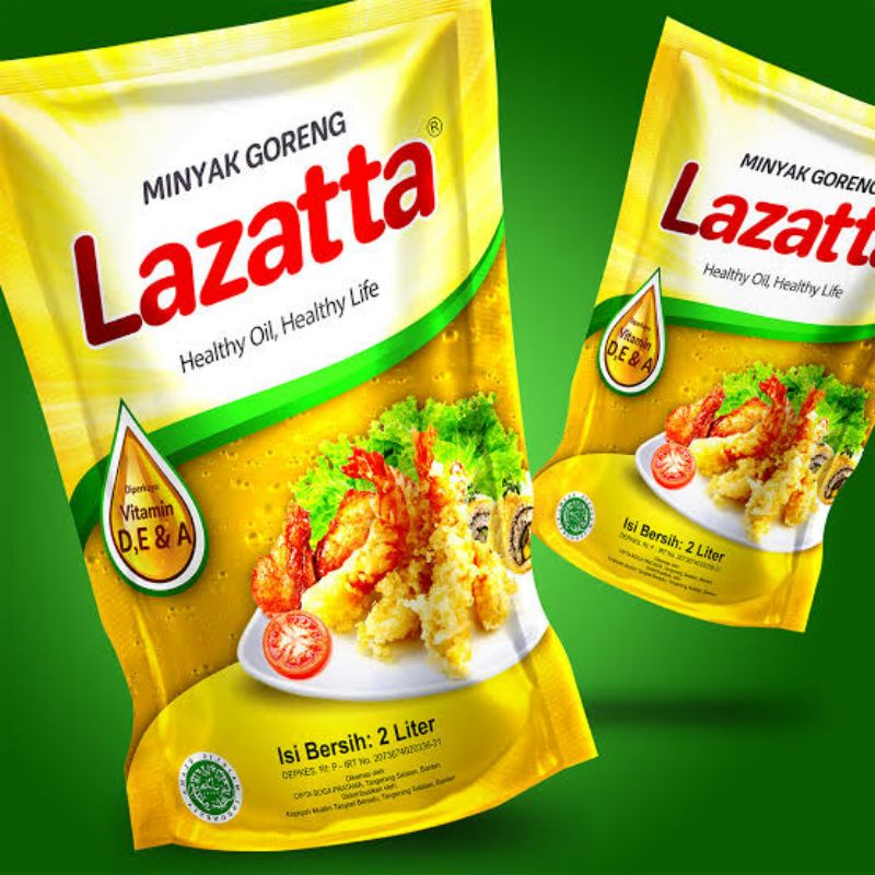 MINYAK GORENG 1 LITER / LAZATTA