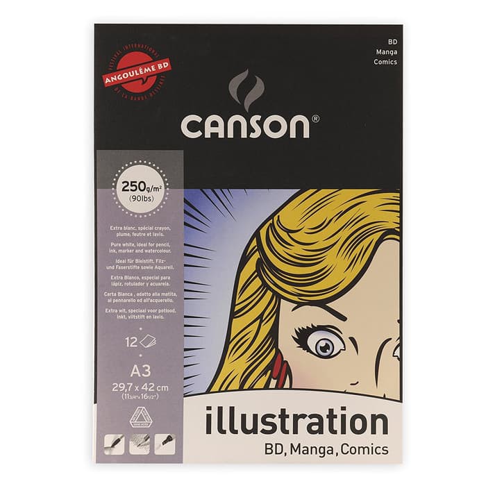 

Kiky Sketch Book - Papan Tulis Gambar - Lyra Sketch Book Canson Illustration A3 (Bd, Manga, Comics)