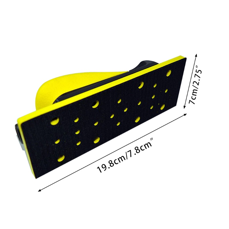 Kiss Blok Amplas Tangan Ringan PU Foam Pegangan Nyaman Multi Lubang Pengait Dan Loop Disc Untuk Operasi Jangka Panjang Bukan