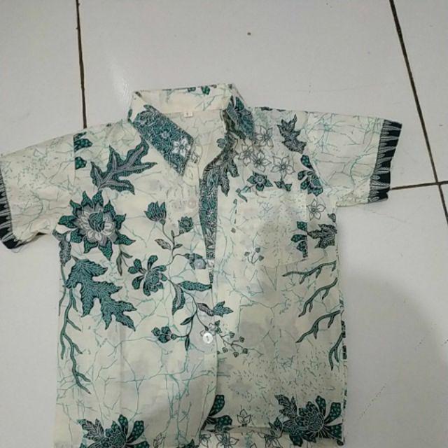 Gamis Batik Couple Plus Anak Yaya Daun 3 Warna