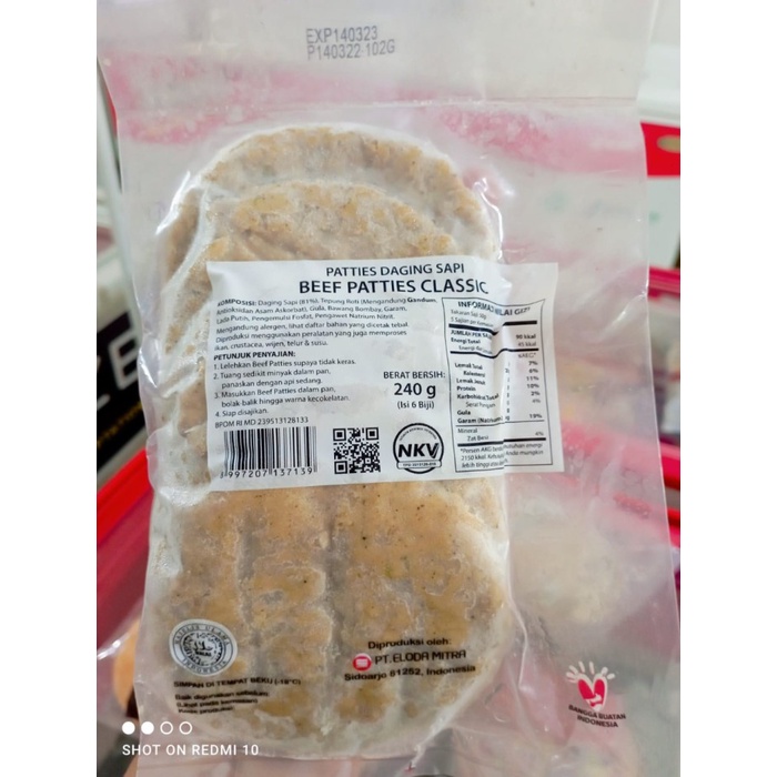 

Bernardi Beef Patties 240g Isi 6