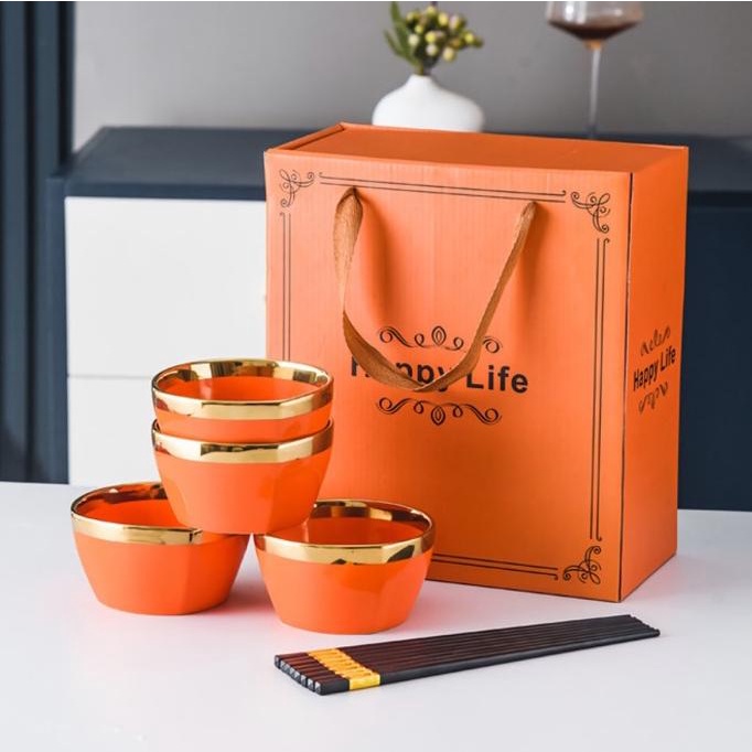 

NORDIC HAMPERS CERAMIC BOWL SET GIFT BOX KADO FESTIVE WEDDING ULTAH FGBV61352