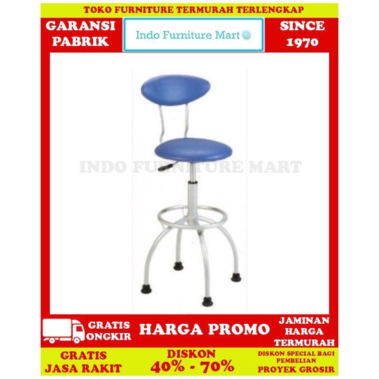 Kursi Bar Cafe Putar Barstool Bar Stools Kantor Kerja Ergotec 106 B