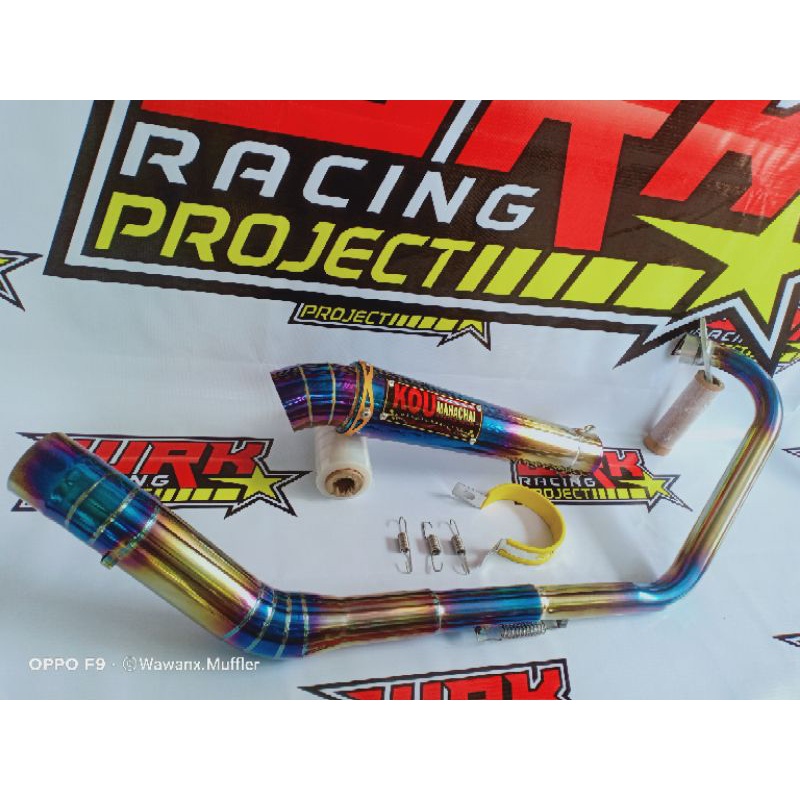 Knalpot KOU MAHACHAI , BUAT Vixion, Satria FU,CB150R,Sonic,R15,,CBR,GSX, Jupiter, tiger,Mp,scorpio,dlll-1