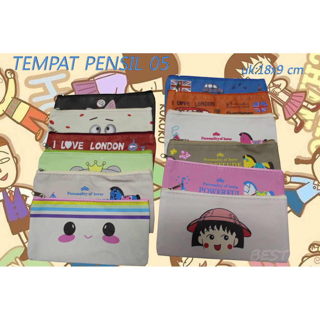 

[KODE : 05] Tempat pensil kartun anak