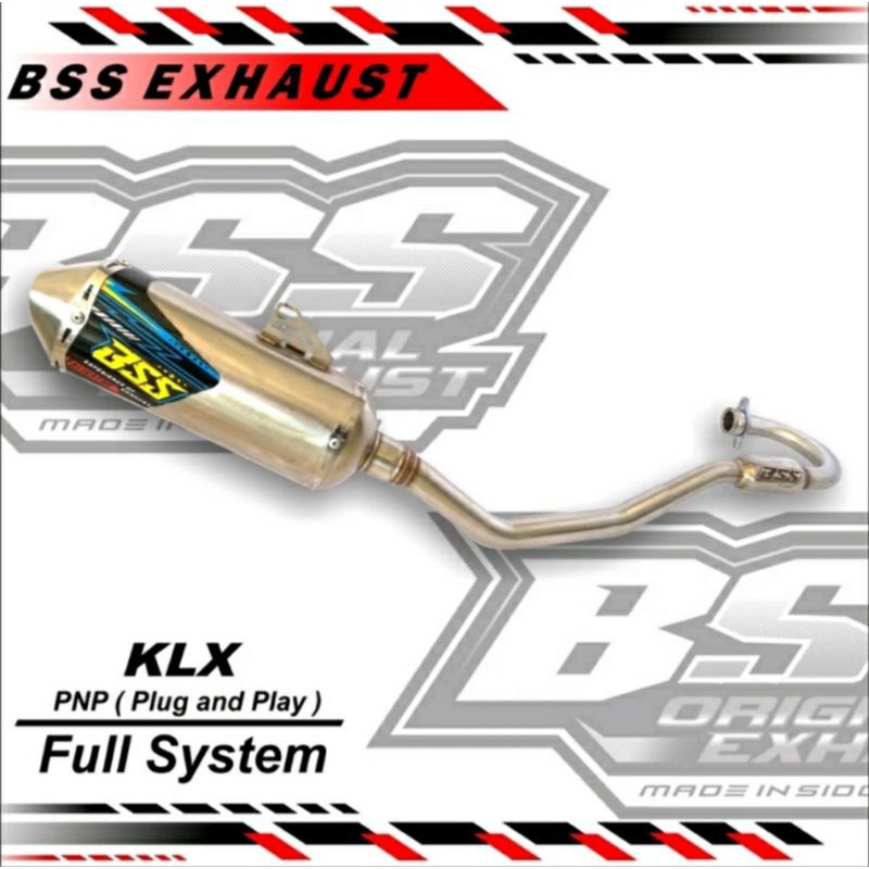 knalpot klx original bss muffler type aligator
