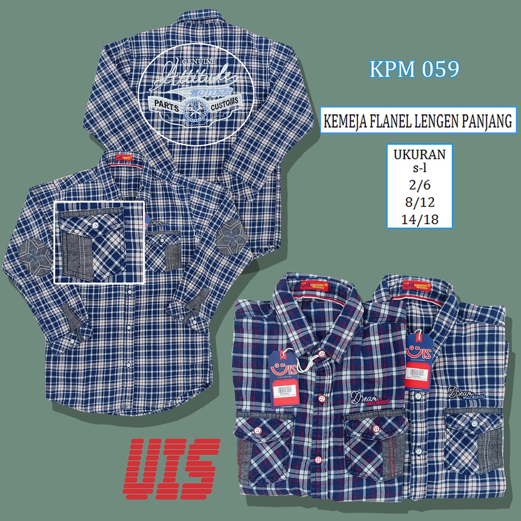 Kemeja Flannel Anak Laki-laki UIS KPM 059