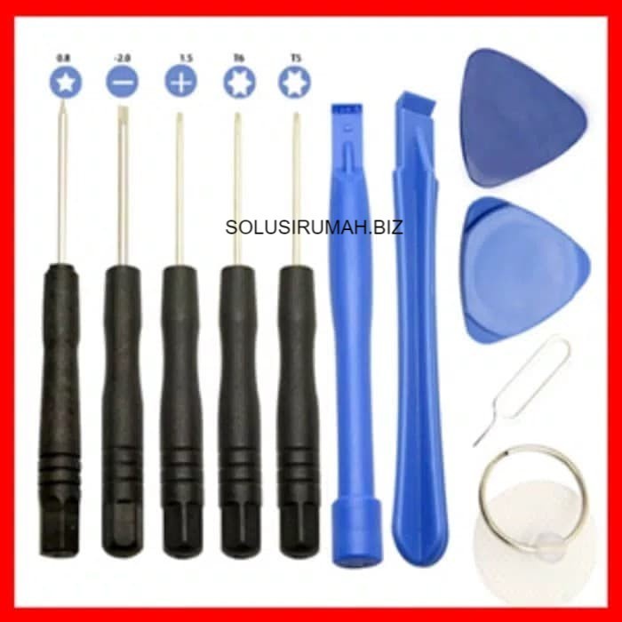 obeng set HP 11 in 1 pembuka casing hp handphone 11pcs 11pc buka phone