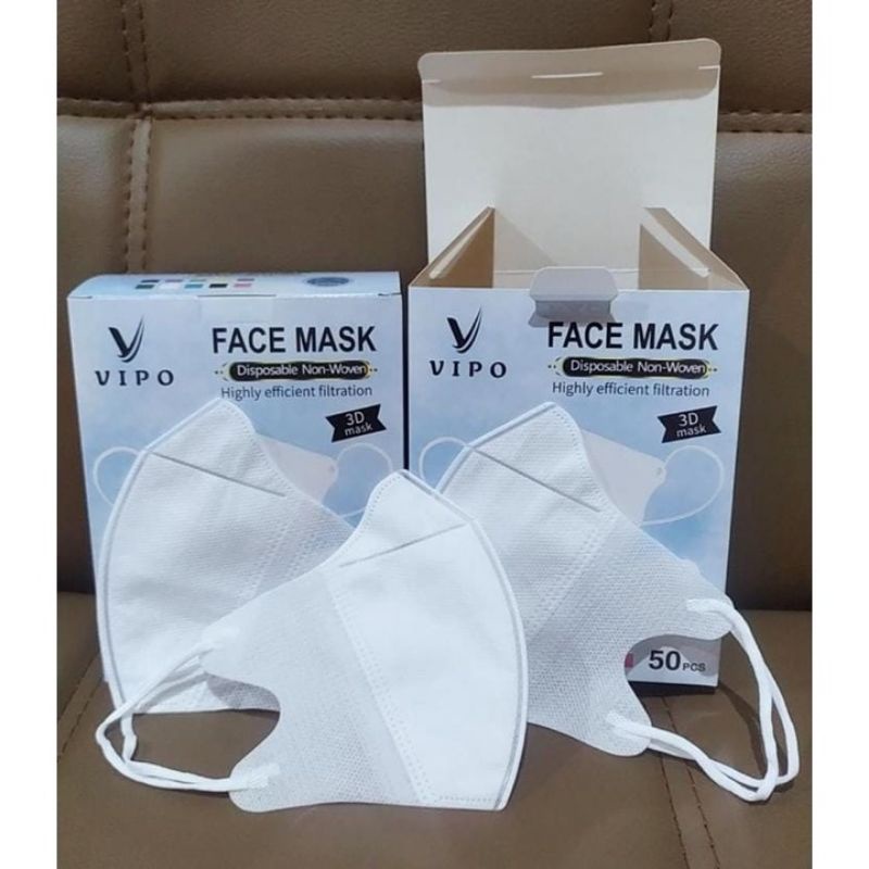 MASKER DUCKBILL FACE MASK VIPO ISI 50PCS duckbil dukbil