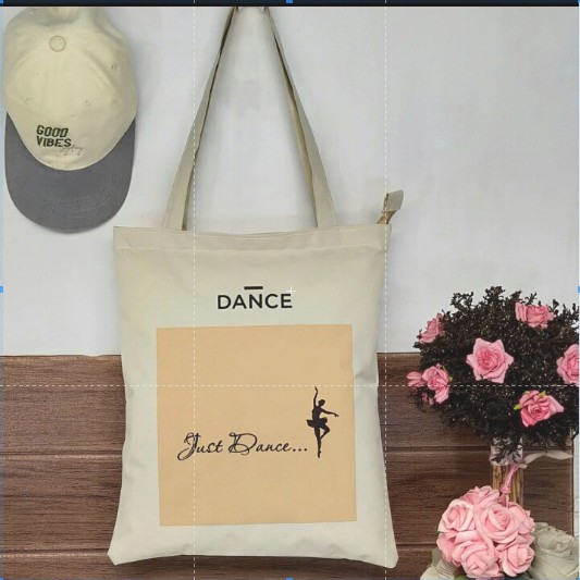 TOTE BAG WANITA TOTEBAG RESLETING KANVAS BISA CUSTOM POLOS dan SABLON TT 009