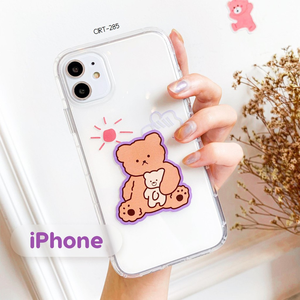 iPhone - Teddy Bear - Anti Crack iPhone Case/ Clear Soft