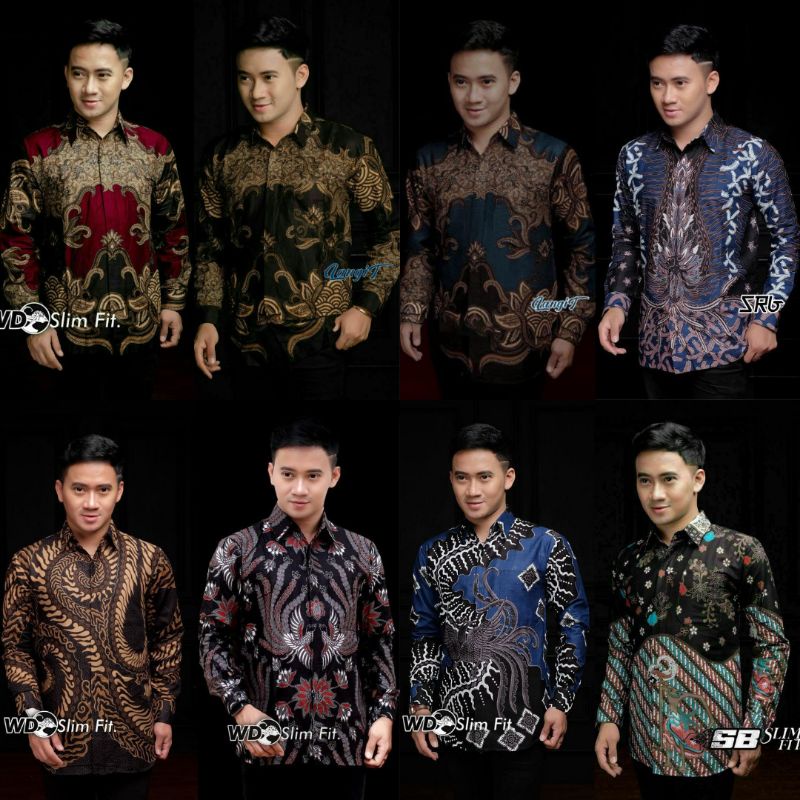 KEMEJA BATIK LENGAN PANJANG size S M L XL XXL XXXL