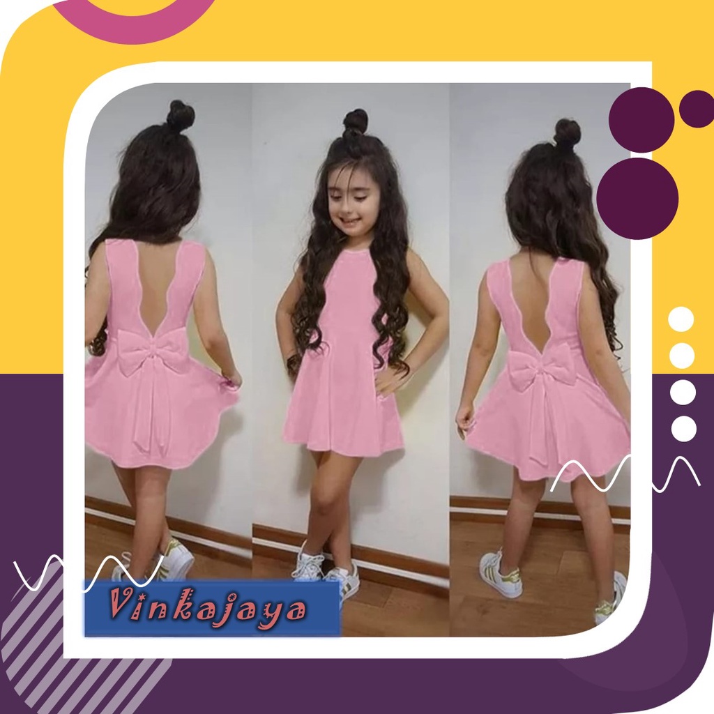 Baju Anak Umur Usia 5 6 7 Tahun Dress Pesta Princess Cewek Perempuan Motif RDGkids