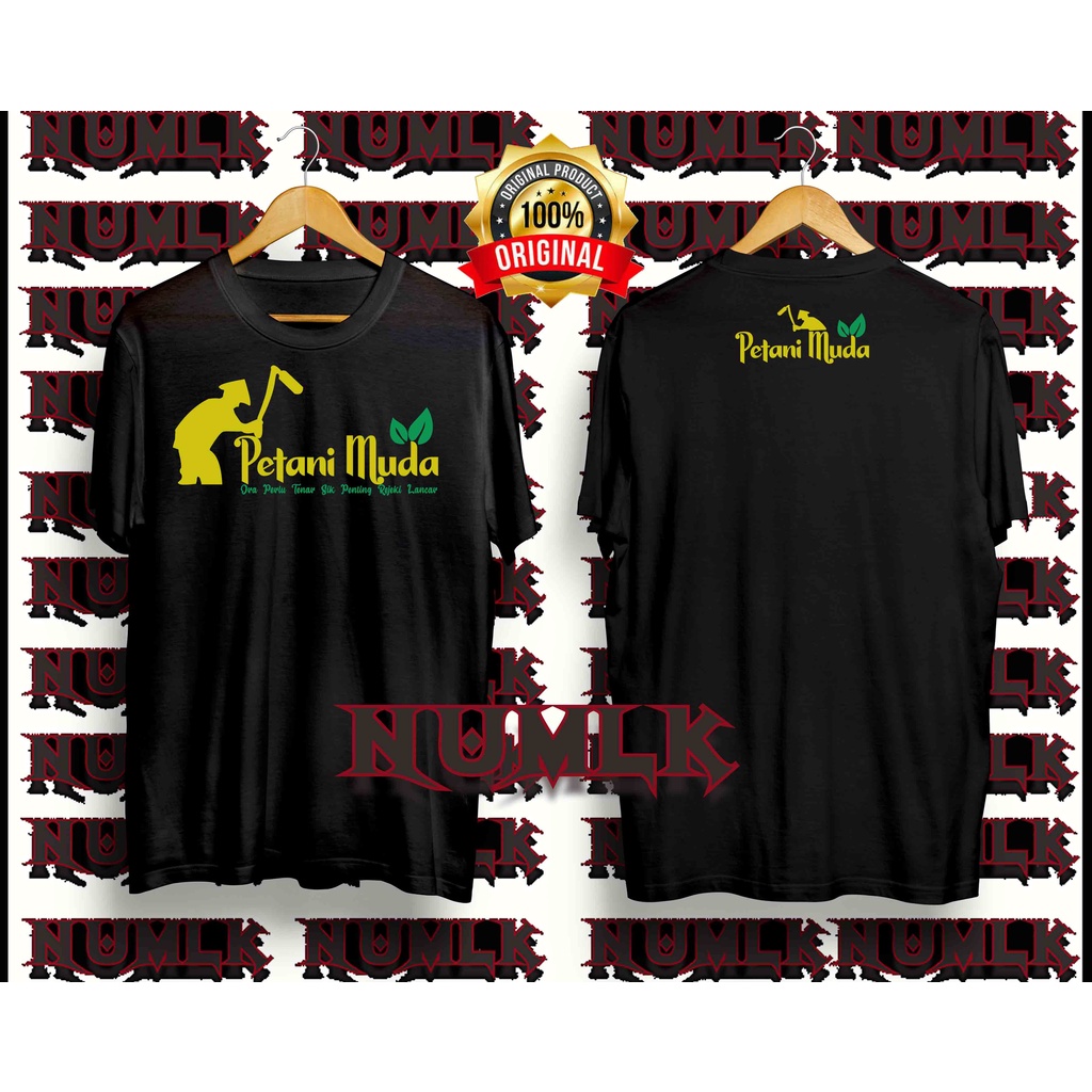 Baju//Kaos Polos //Kaos Distro// Kaos Lengan Pendek Petani Muda Indonesia Keren Terbaru // Bahan Kat