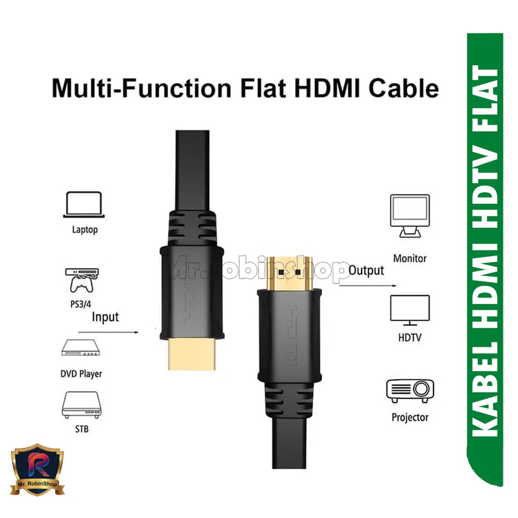 Kabel HDMI HDTV Flat