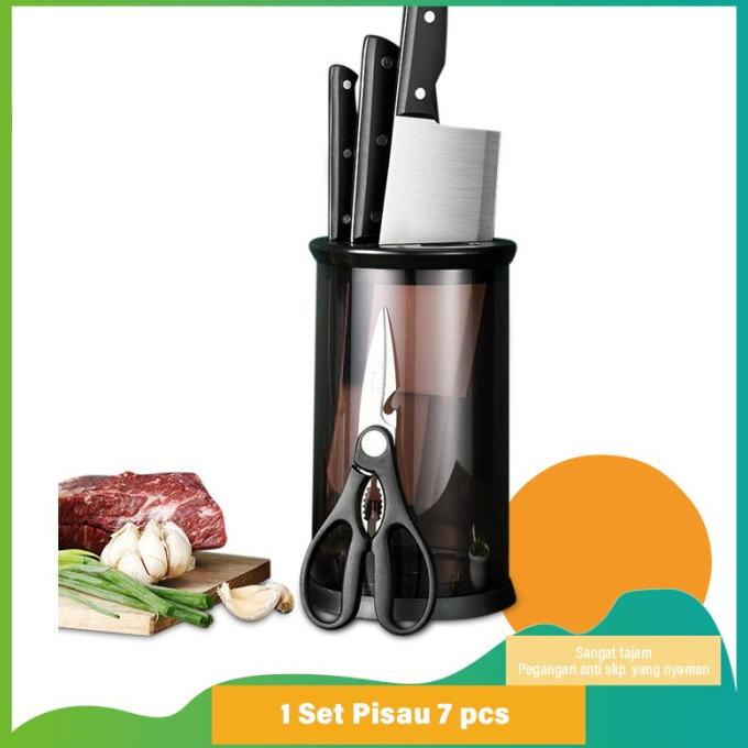 

Set Pisau Dapur G23 Profesional Knife Set 7 Pcs Gunting Rak Pisau 9Nwxdxu83W