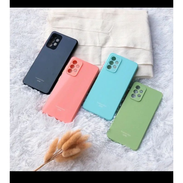 Samsung A52 A52s A72 A32 4g Silikon Kaca Case Glass Original Tempered Cover UME