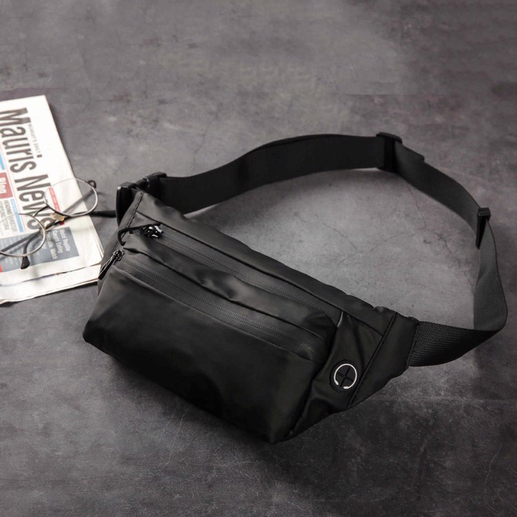 HM WAISTBAG SUPER / H&M WAIST BAG /TAS  Tas Pinggang HRCN H 6171 Selem Tas Pinggang Pria K7X5