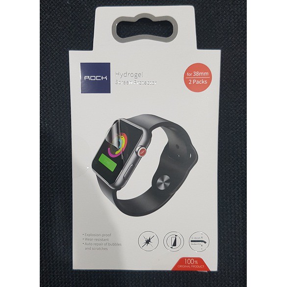 Anti gores Apple Watch 38MM ROCK Hydrogel Screen Protector  Original100%Asli