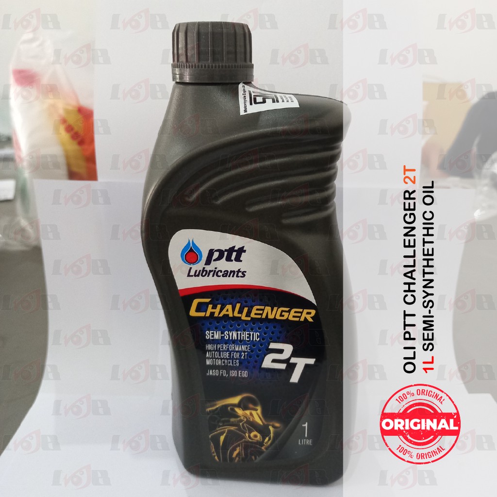 Oli PTT Challenger 2 Tak JASO FD API TC ISO EGD Lubricants Samping Oil 1L