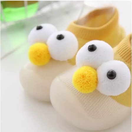 Sepatu Bayi Laki Laki Perempuan Baby Newborn 1 2 Tahun Prewalker Shoes Baby Sepatu Kaos Kaki Anak Bayi Korea Lucu SKIDDER EMMO