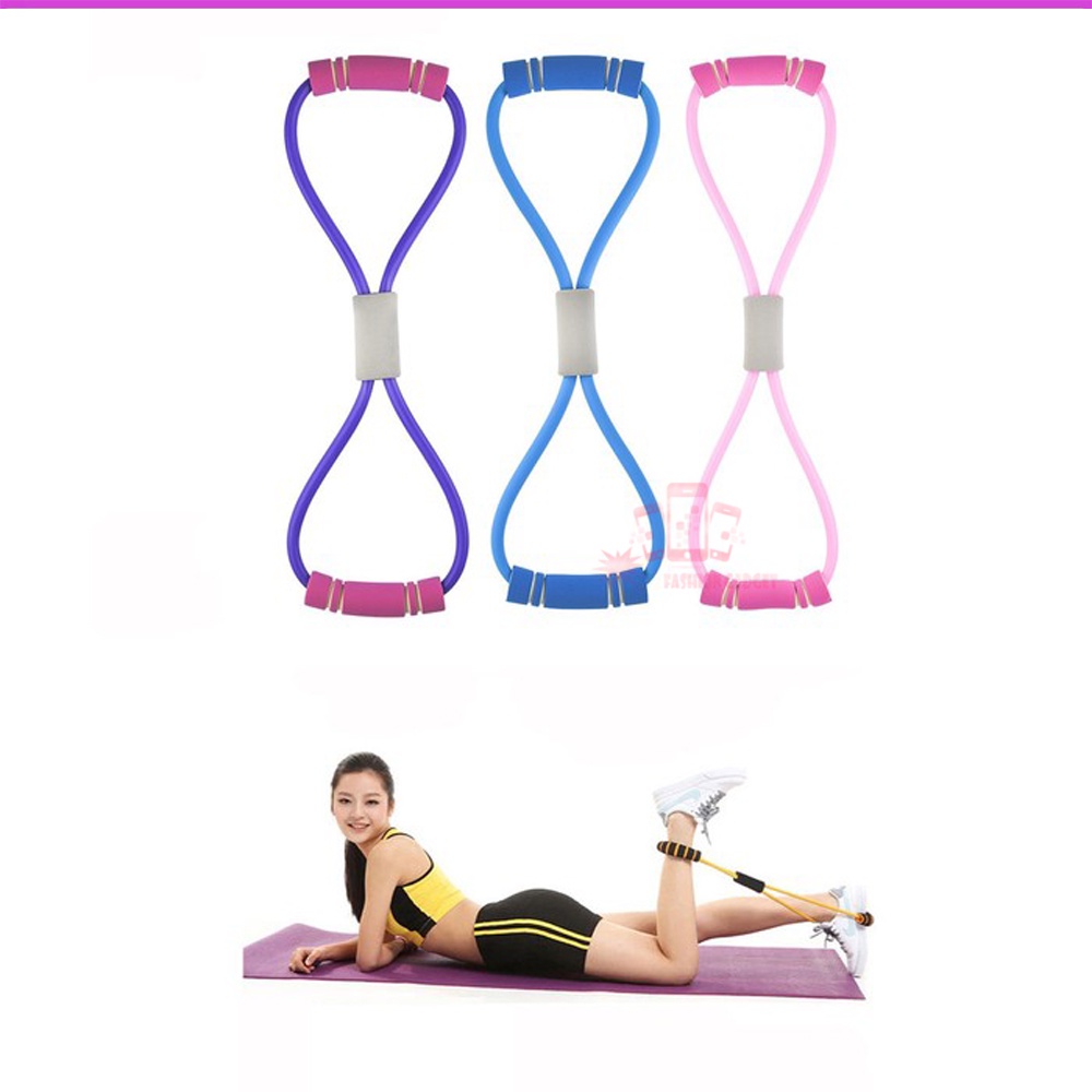 Tali Stretching Yoga Fitness Wanita / Pria Exercises Gym Tali Fitnes Tali Gym Tali Olahraga warna acak