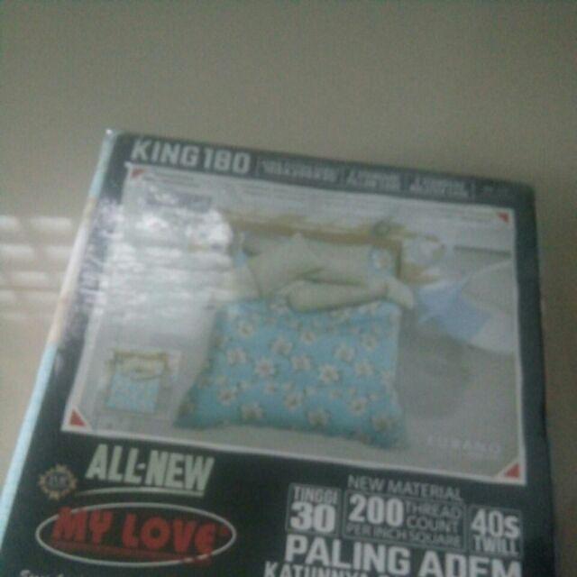 Sprei My Love King Size 180x200x30cm Motif Furano