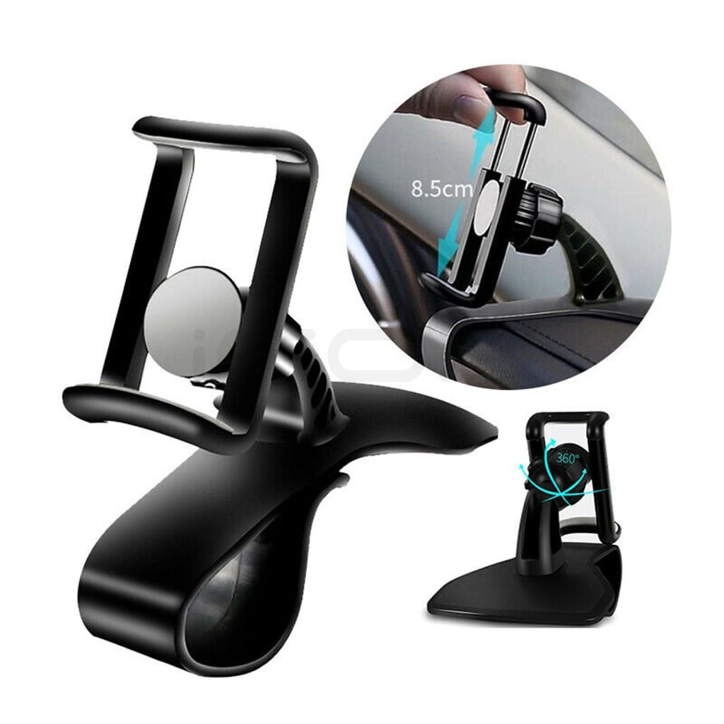 keren Braket Stand Holder Smartphone Mount Dashboard Mobil Rotasi 360 Derajat